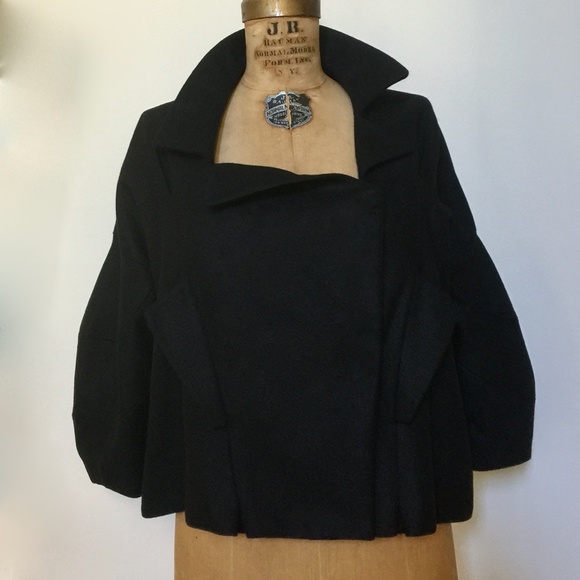 Marni black Jacket wool silk cashmere blend